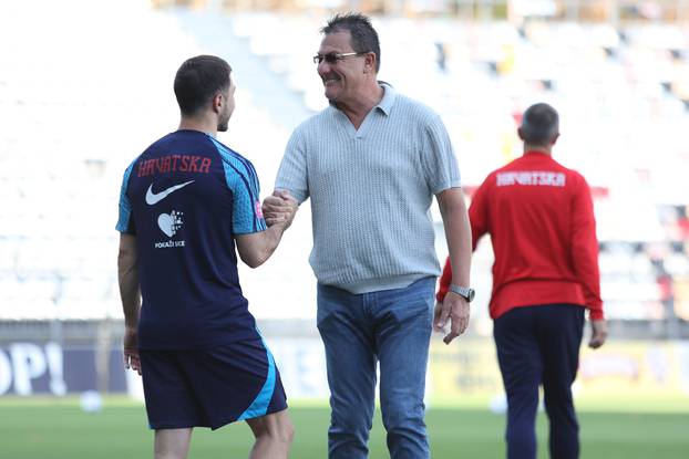 Rijeka: Na stadionu Rujevica održan trening Hrvatske nogometne reprezentacije 