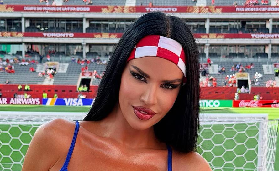 VIDEO Ivana Knoll u grudnjaku uzela megafon u ruke, navijači je nisu podržali: 'Ne može'