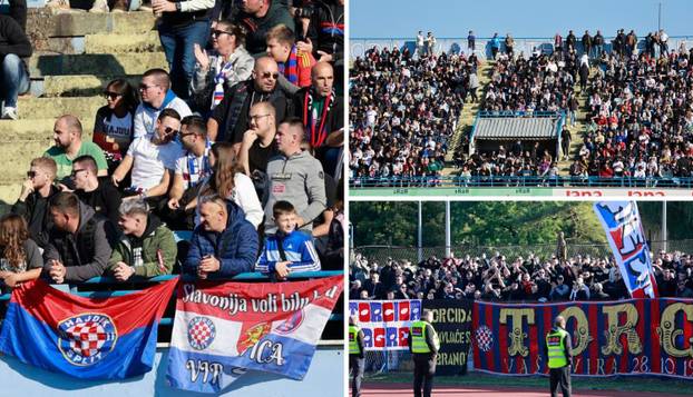 FOTO Splitski navijači preplavili sve tribine, obilježja Hajduka ukrasila stadion u Vinkovcima