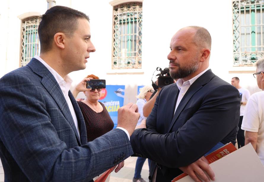 Split: Konferencija za medije povodom zajedničke kampanje SDP-a i Možemo! "Plenkovićeva inflacija"