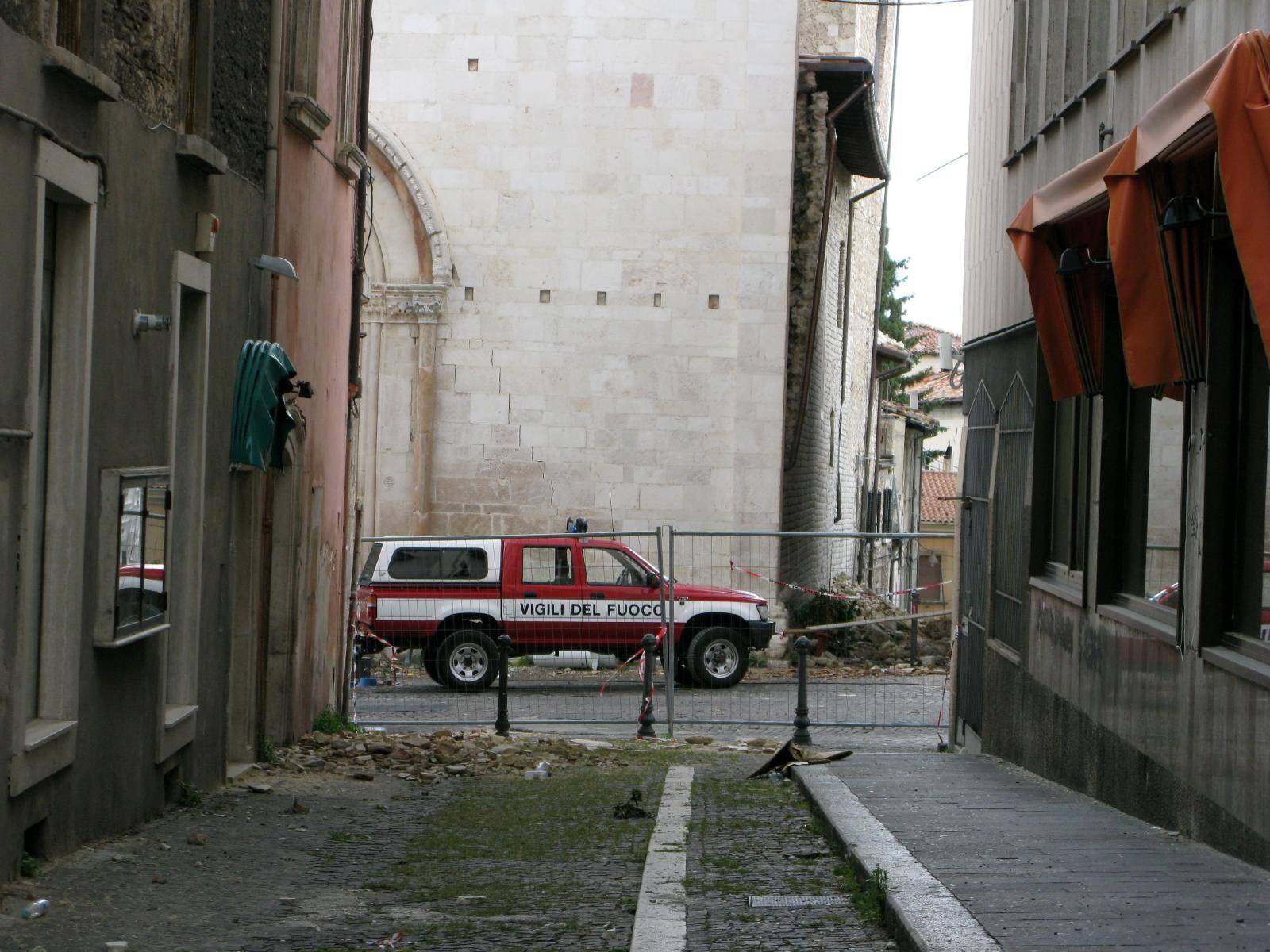 Italy - L'Aquila after the earthquake