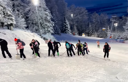 VIDEO Jučer je falilo snijega na Sljemenu, a sad ga ima previše