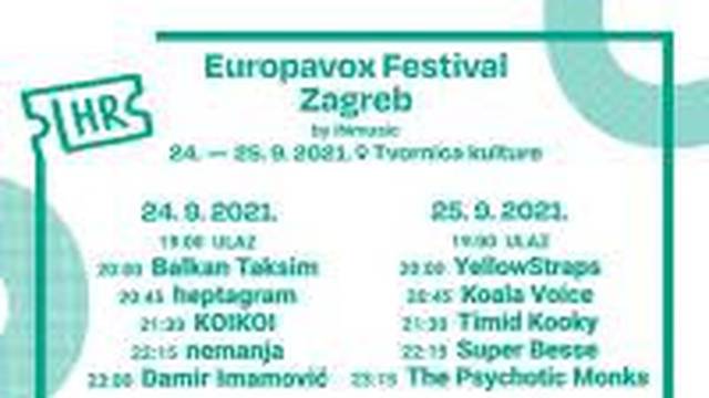 Europavox festival ovaj vikend počinje u Tvornici kulture