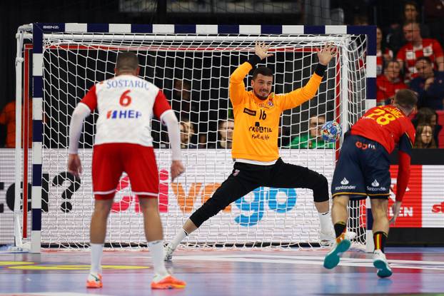 EHF 2024 Men's European Handball Championship - Preliminary Round - Group B - Spain v Croatia