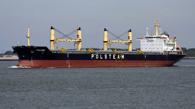 Freighter collides near Heligoland - freighter "Polesie"