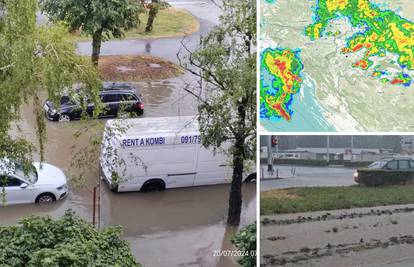 VIDEO Kiša potopila dijelove Zagreba, palo je za cijeli srpanj. Vatrogasci dobili desetke poziva