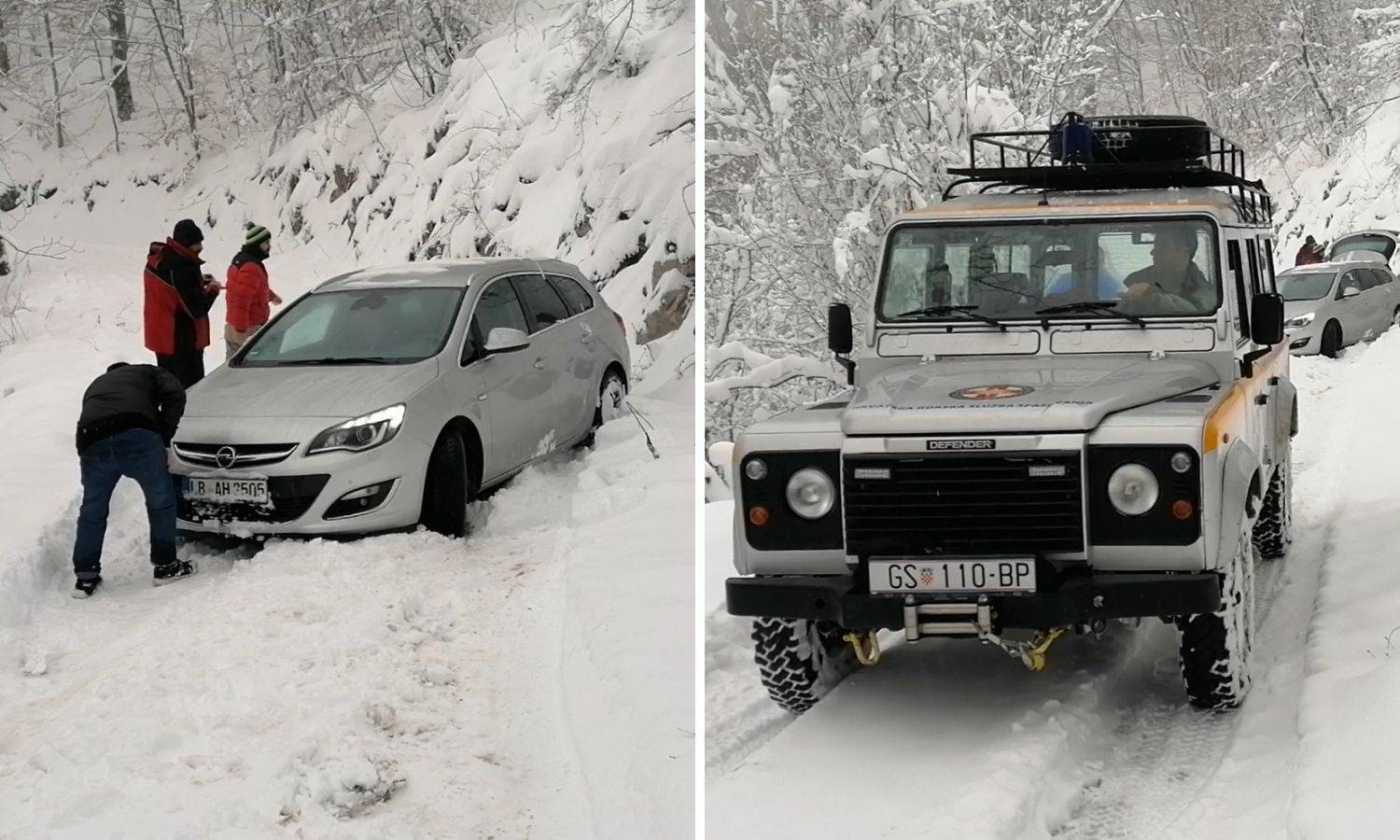 Navigacija ih umjesto u Albaniju odvela u snijeg na Velebitu, bili su zakopani do dolaska HGSS-a