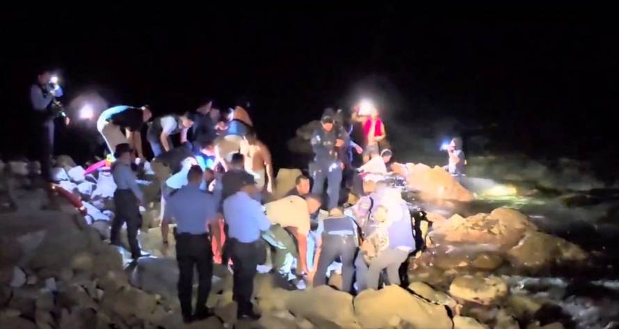 Aftermath of a plane crash in Honduras