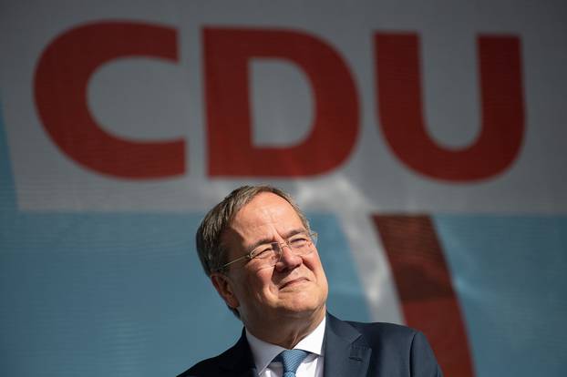 Bundestag election 2021 - Laschet in Fulda