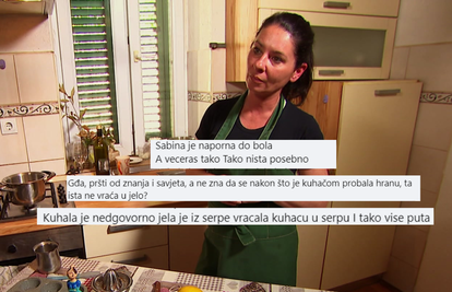 Gledatelji  'opleli' po Sabini i kuhači: 'Istom je miješala jelo pa onda i probala svu hranu?'