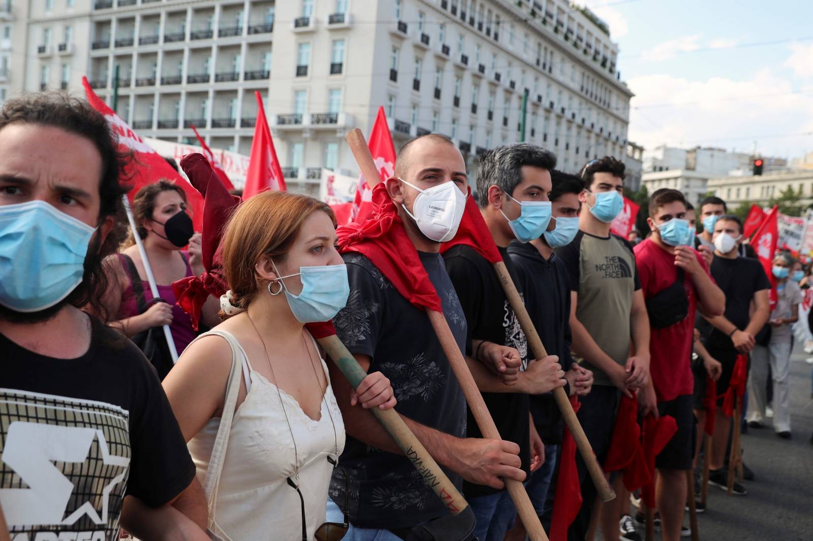 24-hour strike ahead of a vote on a new labour bill in Athens