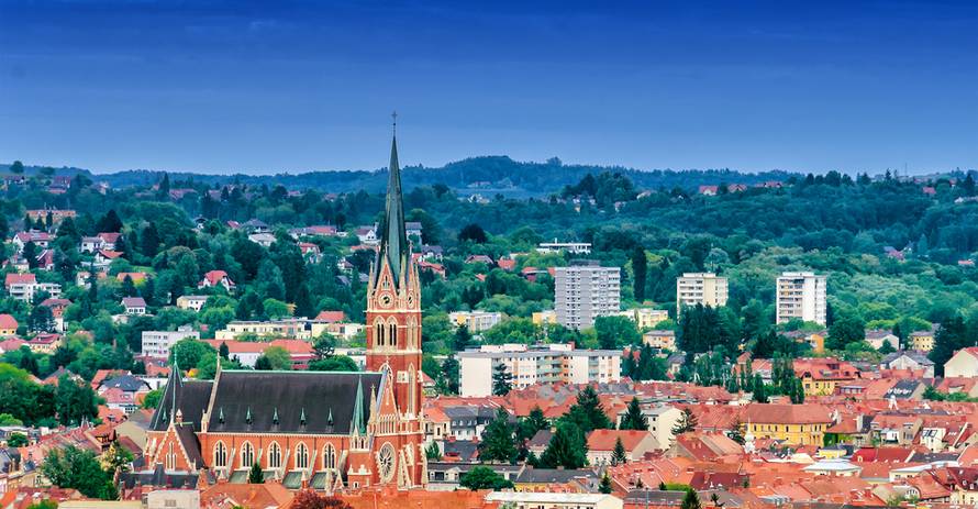 Aerial,View,Of,Graz,,Austria