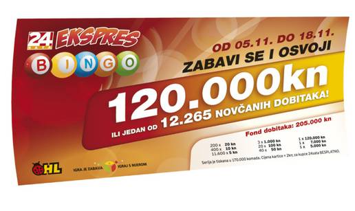 Samo u 24: Osvojite 120.000 kn ili jedan od 12.349 dobitaka!