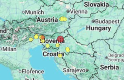 Potres 2,9 po Richteru pogodio Sloveniju. Zatreslo i Zagorje