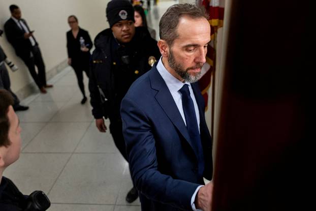 FILE PHOTO: Former Special Counsel Jack Smith testifies in a closed-door deposition as part of a House Judiciary Committee inquiry into his now dismissed-cases against President Donald Trump over his efforts to overturn the 2020 election results