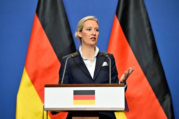 AfD party co-leader Alice Weidel visits Budapest