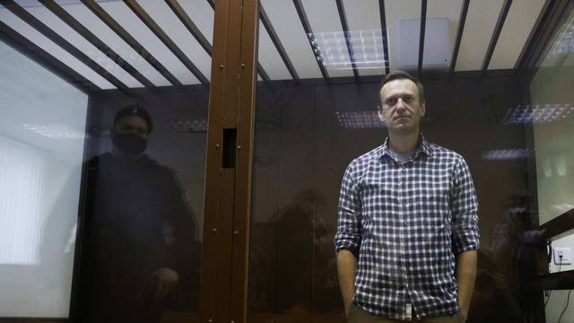 FILE PHOTO: Russian opposition leader Alexei Navalny hearing to consider an appeal against an earlier court decision to change his suspended sentence to a real prison term