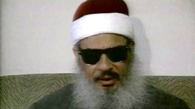 FILE PHOTO - Egyptian Omar Abdel-Rahman speaking during a news conference