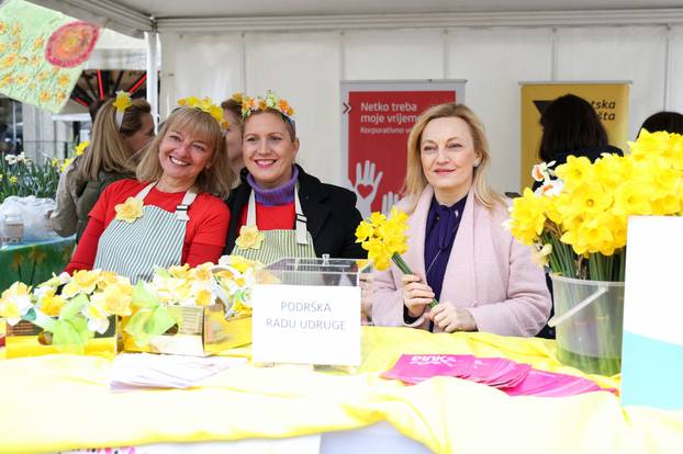 Zagreb: Obilježavanje Međunarodnog dana narcisa na Cvjetnom trgu