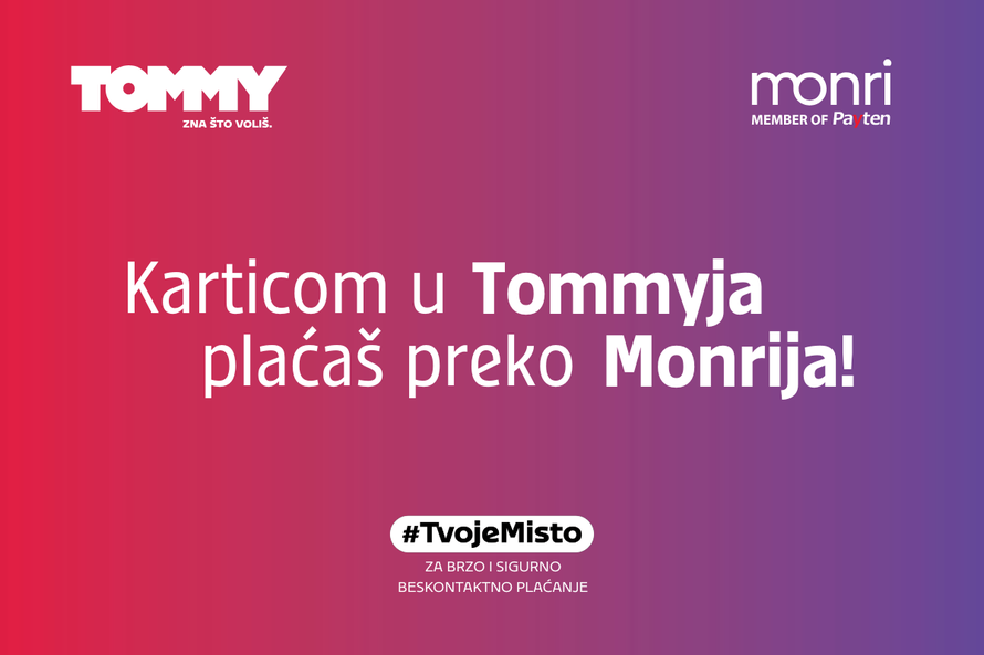 Karticom u Tommyju plaćaš preko Monrija!