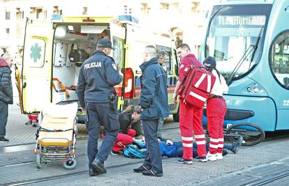 Tramvaj udario dječaka na biciklu na Trgu bana Jelačića