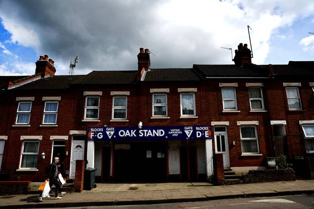 A view of Luton Town's Oak Stand at their Kenilworth Road stadium