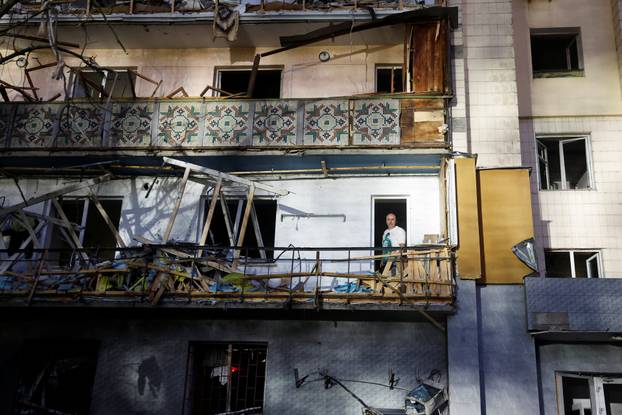 Aftermath of a Russian missile attack in Kyiv