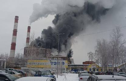 Gori termoelektrana u Rusiji