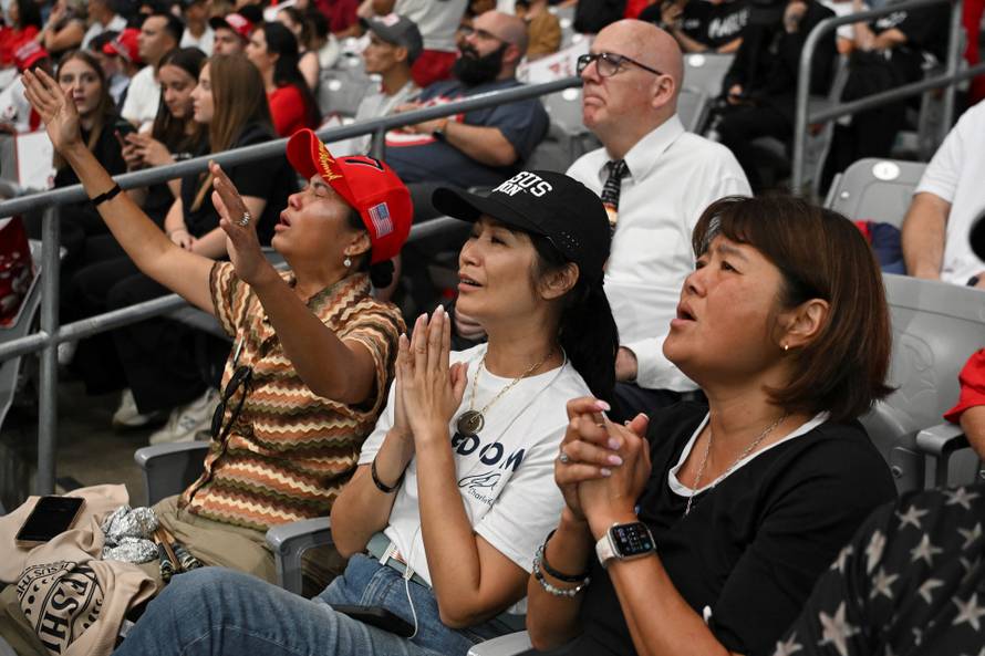 Memorial service for slain conservative commentator Charlie Kirk, in Glendale
