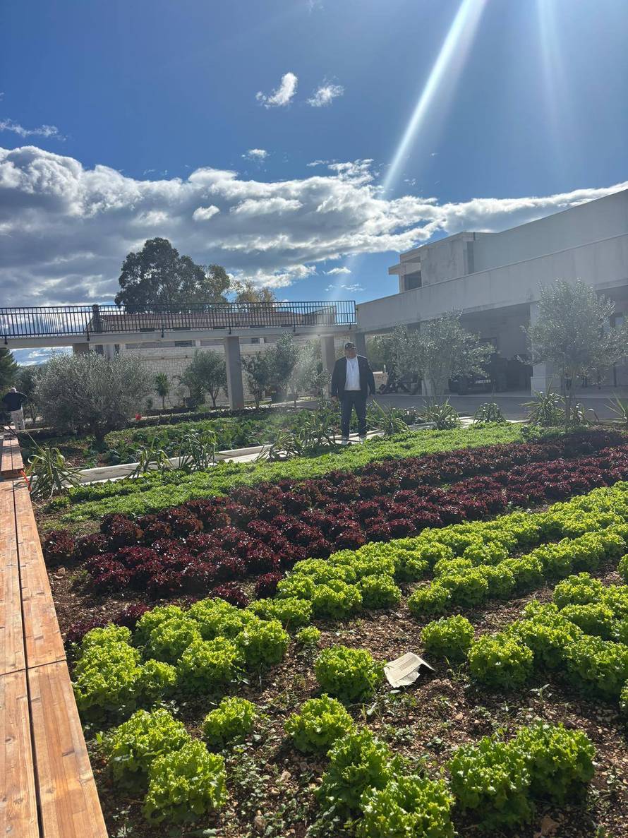 Kerum u sakou pozirao u vrtu: 'Danas sadimo raštiku, brokulu'