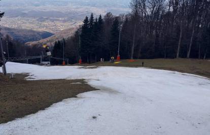 Sljeme se opire južini: Snijeg kopni, ali ovo lani nismo imali