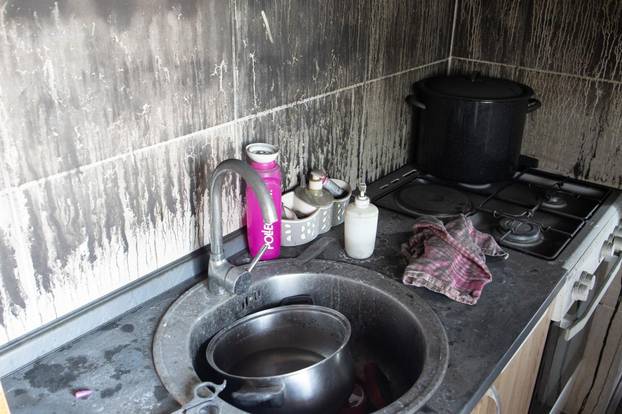 Pula: Peteročlanoj obitelji izgorio stan na Verudi