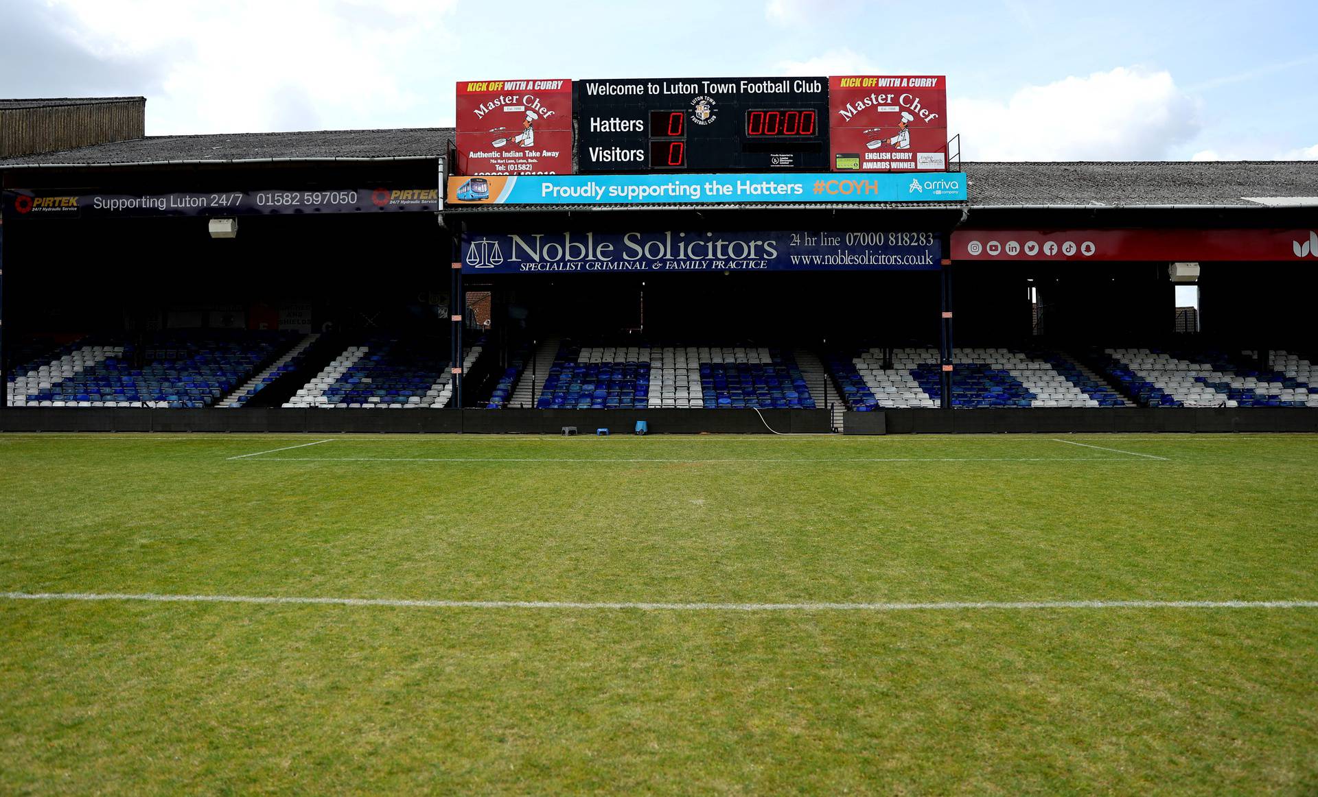 A view of Luton Town's Kenilworth Road stadium