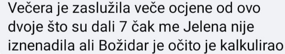 Božidar pobjednik, Stela treća! Gledatelji zadovoljni: 'Dobro je da Jelena nije pobijedila...'