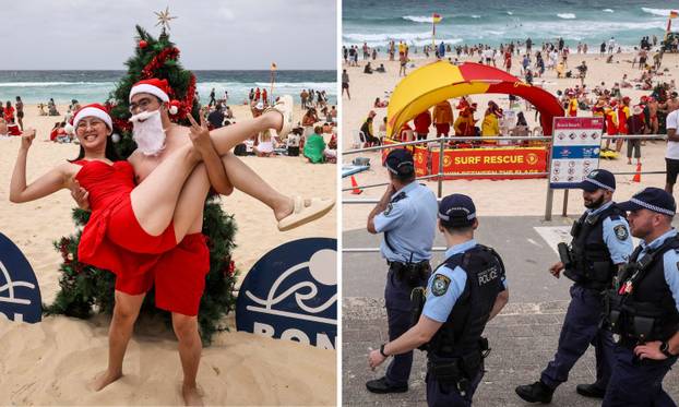 FOTO Život se vratio na plažu smrti. U badićima slavili Božić
