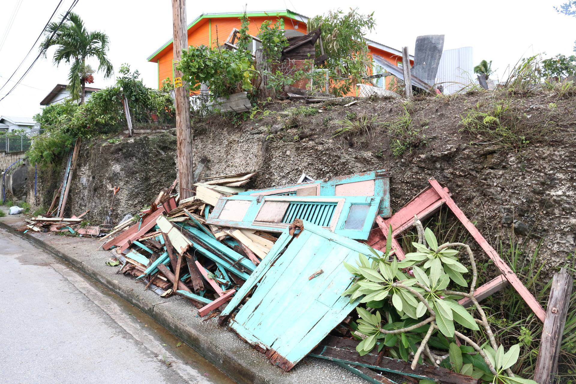 Hurricane Elsa passes through Barbados