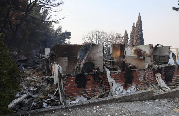 Posljedice požara kod Omiša