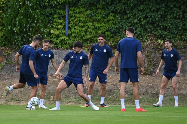 Zagreb: Trening nogometaša Dinama uoči utakmice protiv Vikinga