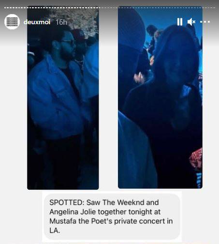 Angelinu i The Weeknda opet 'uhvatili' skupa: Snimili su ih na privatnom koncertu u LA-u