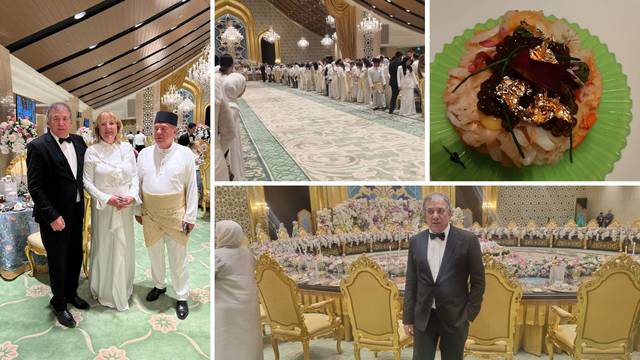 EKSKLUZIVNE FOTKE Simunić o svadbi princa Bruneja: 'Hrana u 18 sljedova, pribor je od zlata!'