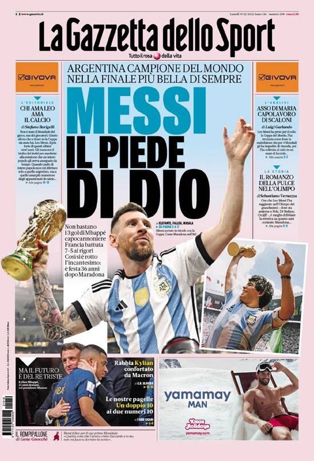 Pogledajte svjetske naslovnice: Nebeski Messi, najbolji ikada