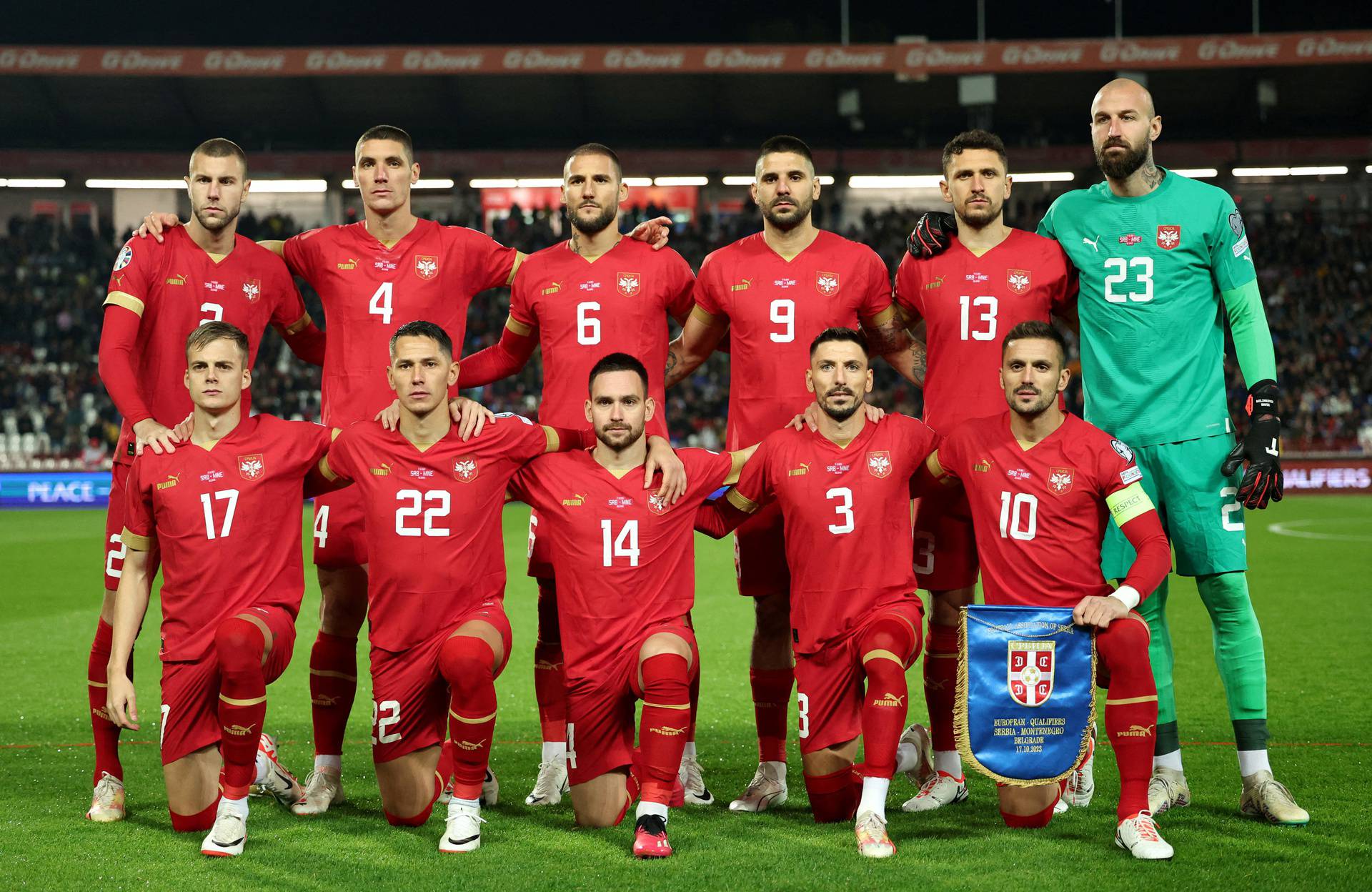 FILE PHOTO: Euro 2024 Qualifier - Group G - Serbia v Montenegro