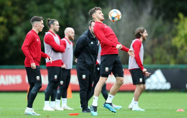 Trening nogometaÅ¡a Walesa uoÄi kvalifikacijske utakmice s Hrvatskom