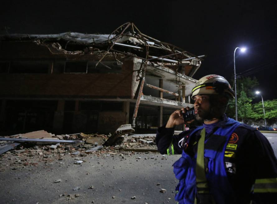 Aftermath of an earthquake in Valencia