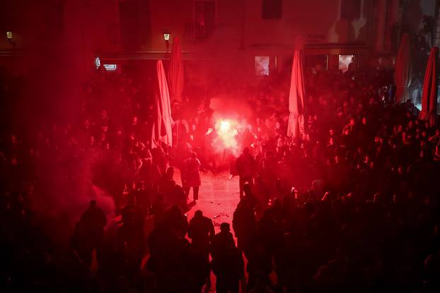 Zadar: Doček košarkaša Zadra nakon osvojenog kupa