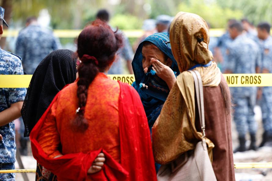 Air Force training aircraft crashed into Milestone College campus, in Dhaka