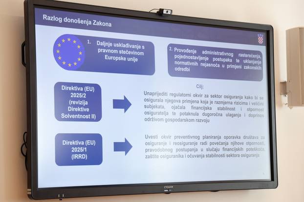 Zagreb: Ministarstvo financija predstavilo nacrte zakona o osiguranju i sanaciji dru&scaron;tava za osiguranje