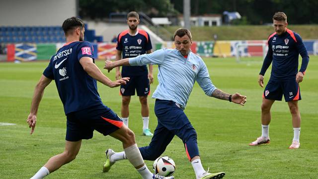 Neuruppin: Trening hrvatske nogometne reprezentacije