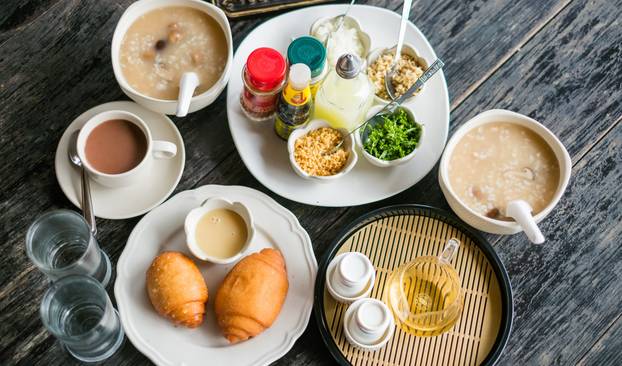 chinease food set on the table