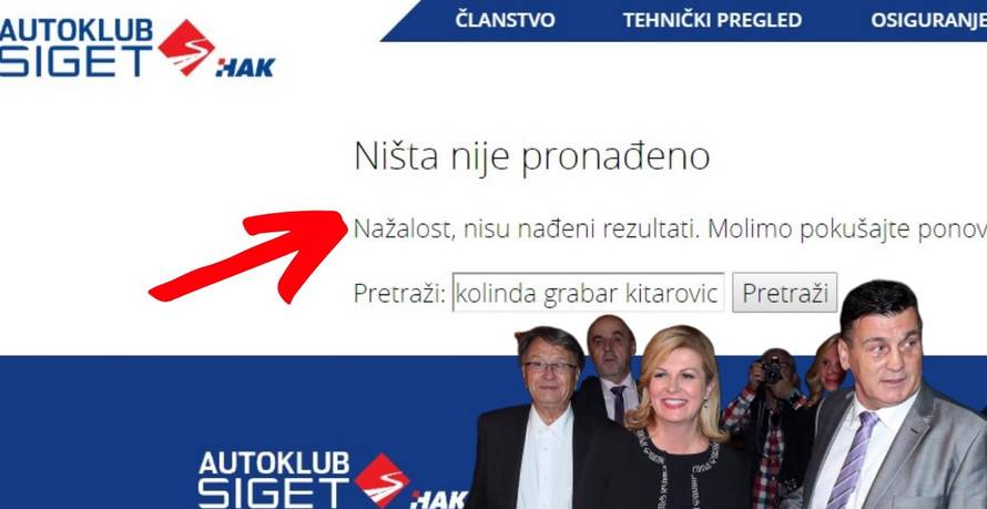 S weba Škarinog Autokluba su nestale fotke Kolinde, vijesti...